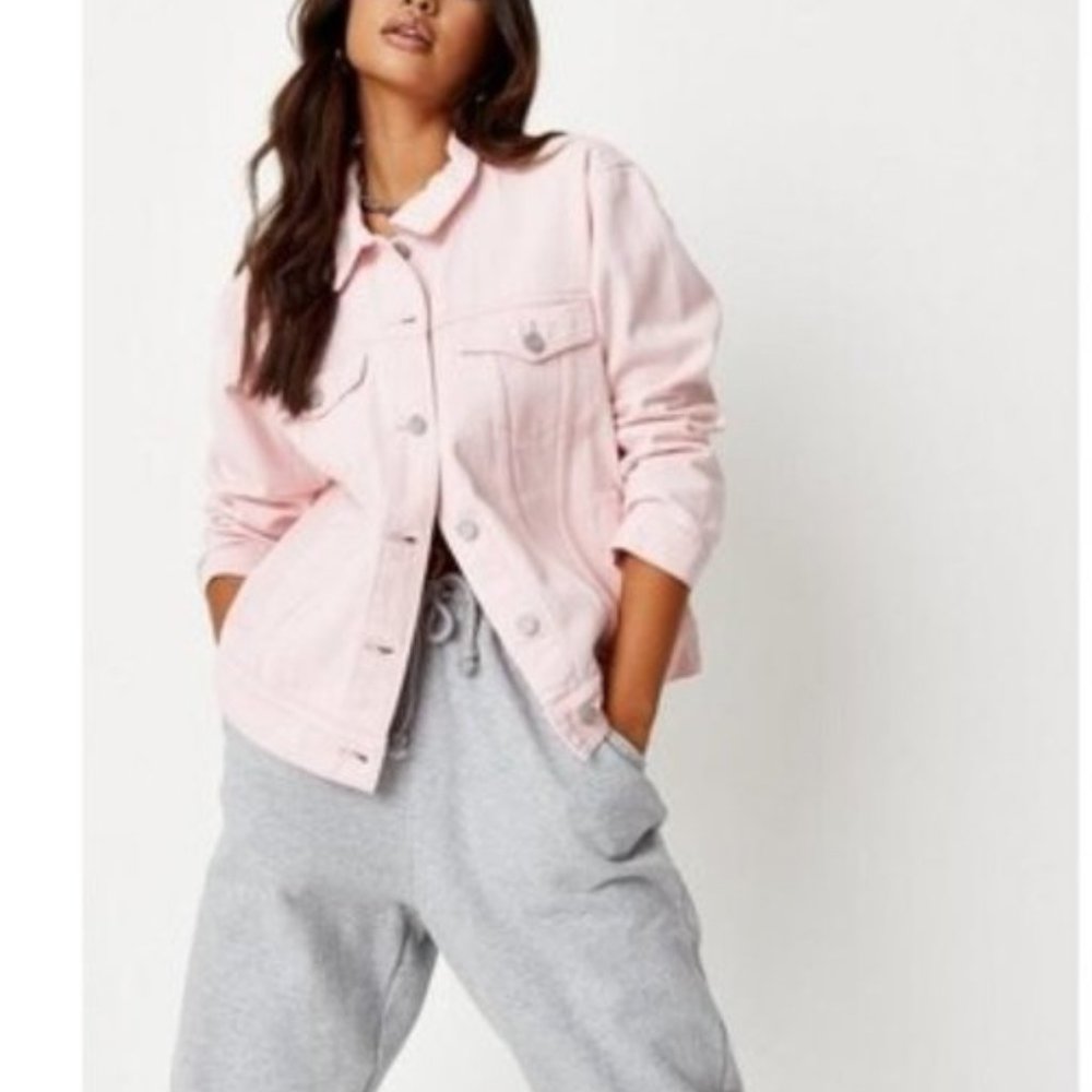 Maison Jules Denim Jacket Pink